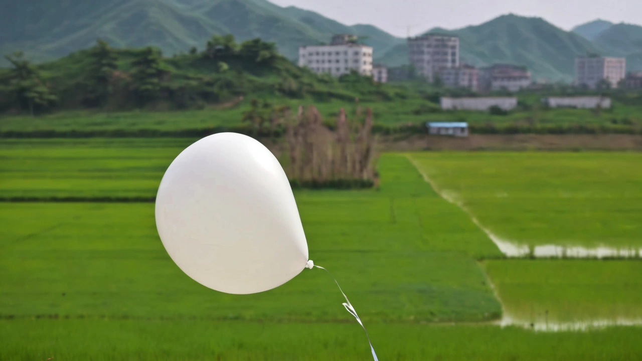 दक्षिण कोरिया के खिलाफ उत्तरी कोरिया ने ट्रैश-ले जाने वाले गुब्बारे छोड़े