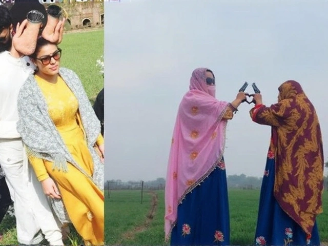 Taapsee Pannu मेरठ में घाघरा पहन शूटिंग करती दिखीं, 'सांड की आंख' के लिए सीखा पिस्टल चलाना